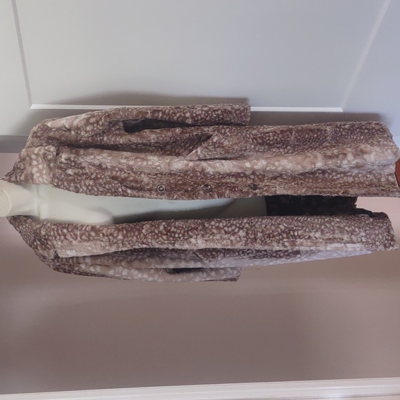 Johnny Was Faux Fur Teddy Jacket Coat - Size Medium - Picture 3 of 13